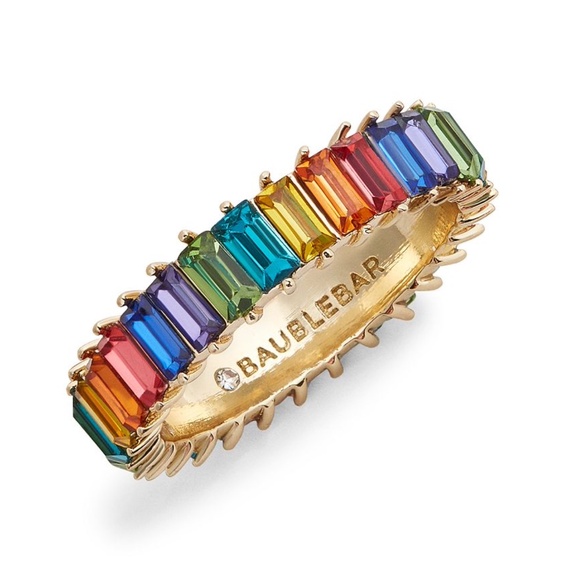 Baublebar Mini Alidia Ring Primary Rainbow Size 11 - Picture 1 of 2